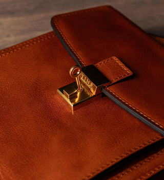 Walden Briefcase - Cognac