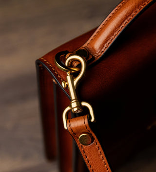 Walden Briefcase - Cognac