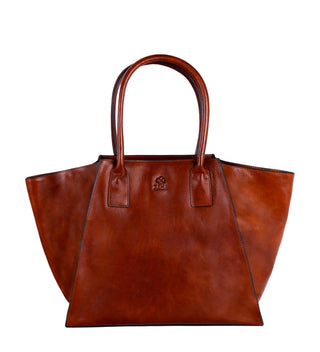 Woman In White Tote