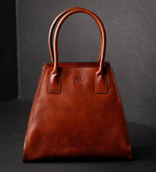 Woman In White Tote