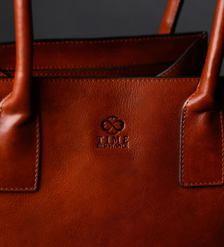 Woman In White Tote