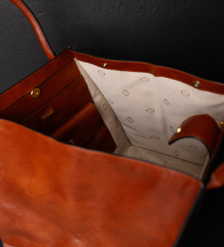 Woman In White Tote