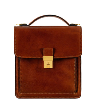 Walden Briefcase - Cognac