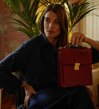 Walden Briefcase - Red