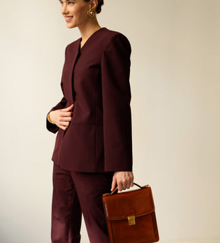 Walden Briefcase - Cognac